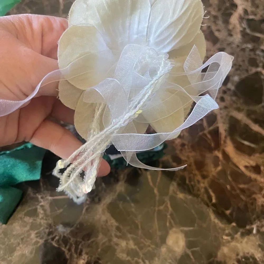 DIAMOND Painted Bookmark with Flower Appliqué. - Picture 6 of 16